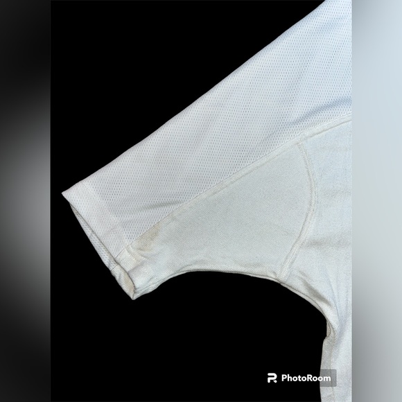 Cream Boyfriend Lounge Mesh T Shirt ZYIA medium NWT 2131 - Picture 9 of 14